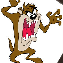 taz the wolf in looney tunes