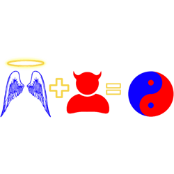 angel and devil is balance