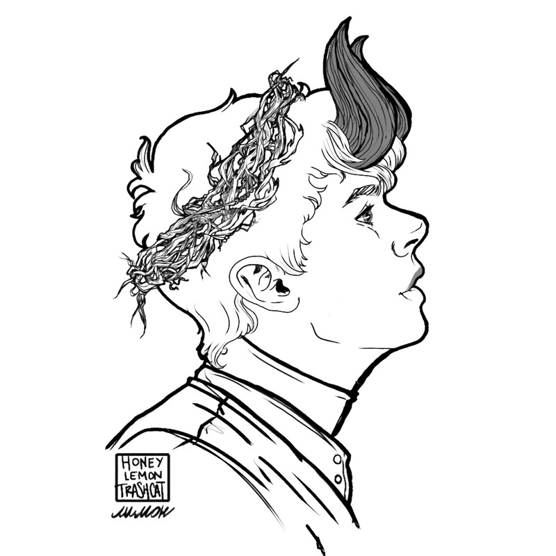 Devil in the Brambles - Black Lineart .png