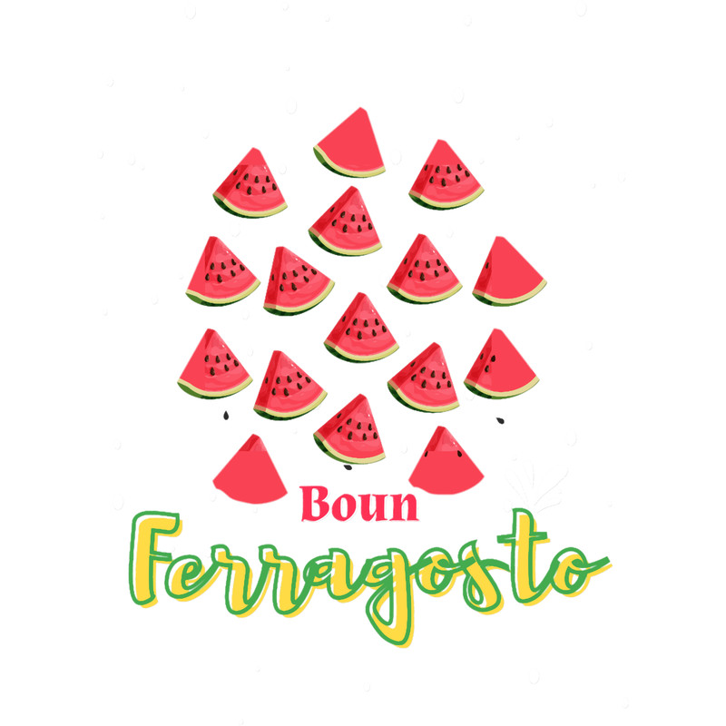 ferragosto - buon ferragosto slices of watermelon.png