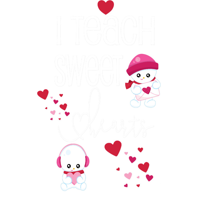 Valentine Teacher I Teach Sweet Hearts Cute Trendy Holiday Gift.png