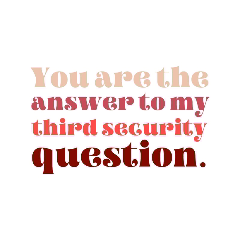 You Are The Answer To My Third Security Question.png