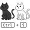 Keyboard Shortcuts Invert Cats black and white.png