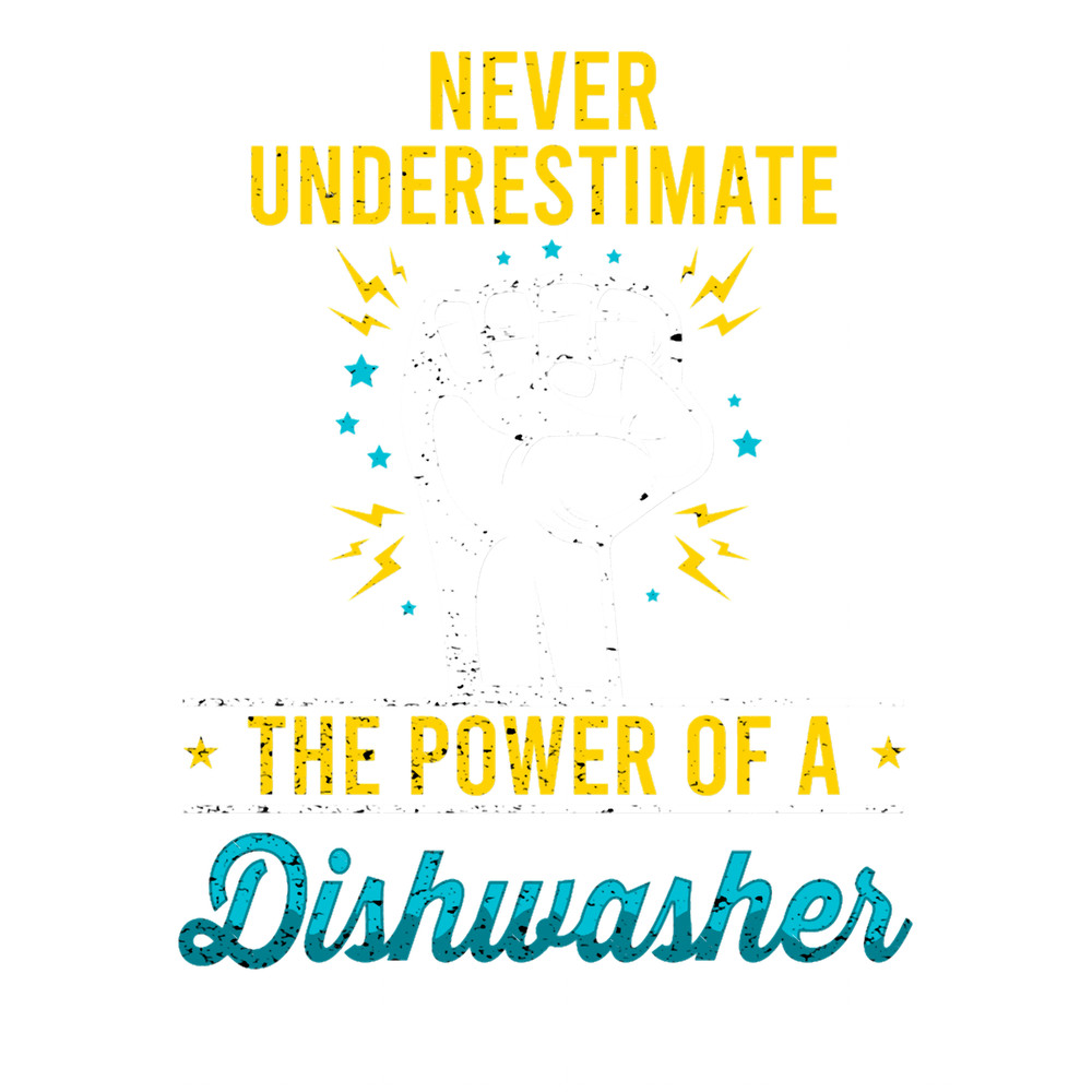 Dishwasher Underestimate Power Plate Knife Fork Love Funny Quote Gender Household Errands Gift Essen.png