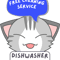 Free cleaning service, cute tabby cat, dishwasher safe.png