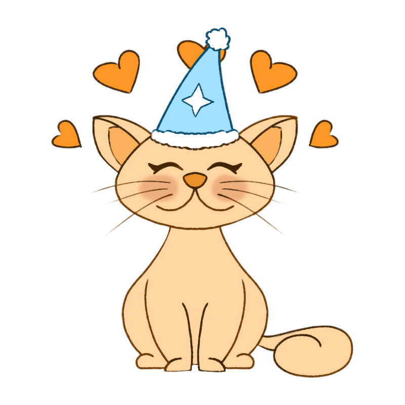Cute cat with sky cotl anniversary hat.png