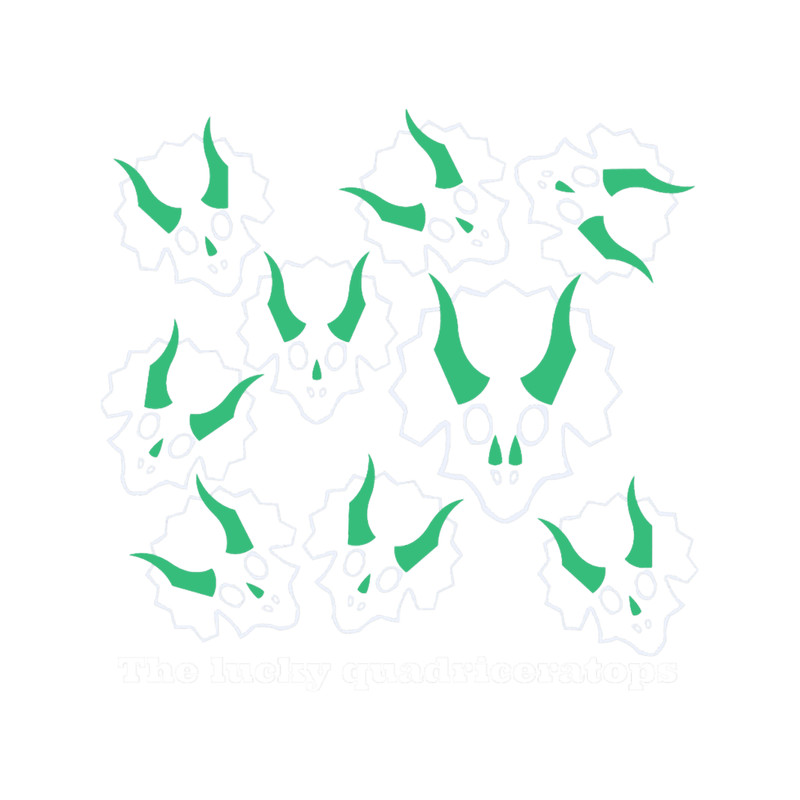 Dinosaur design of lucky triceratops WHITE.png