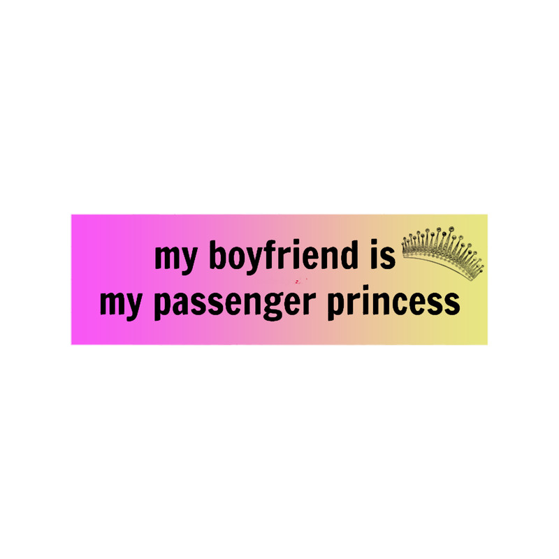 My Boyfriend is my Passenger Princess Bumper .png
