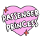 Passenger Princess Car Mirror Decal heart pink.png