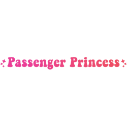passenger princess car mirror decal car mirrorrear view mirrorcar decal (2)