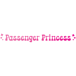 passenger princess car mirror decal car mirrorrear view mirrorcar decal (4)