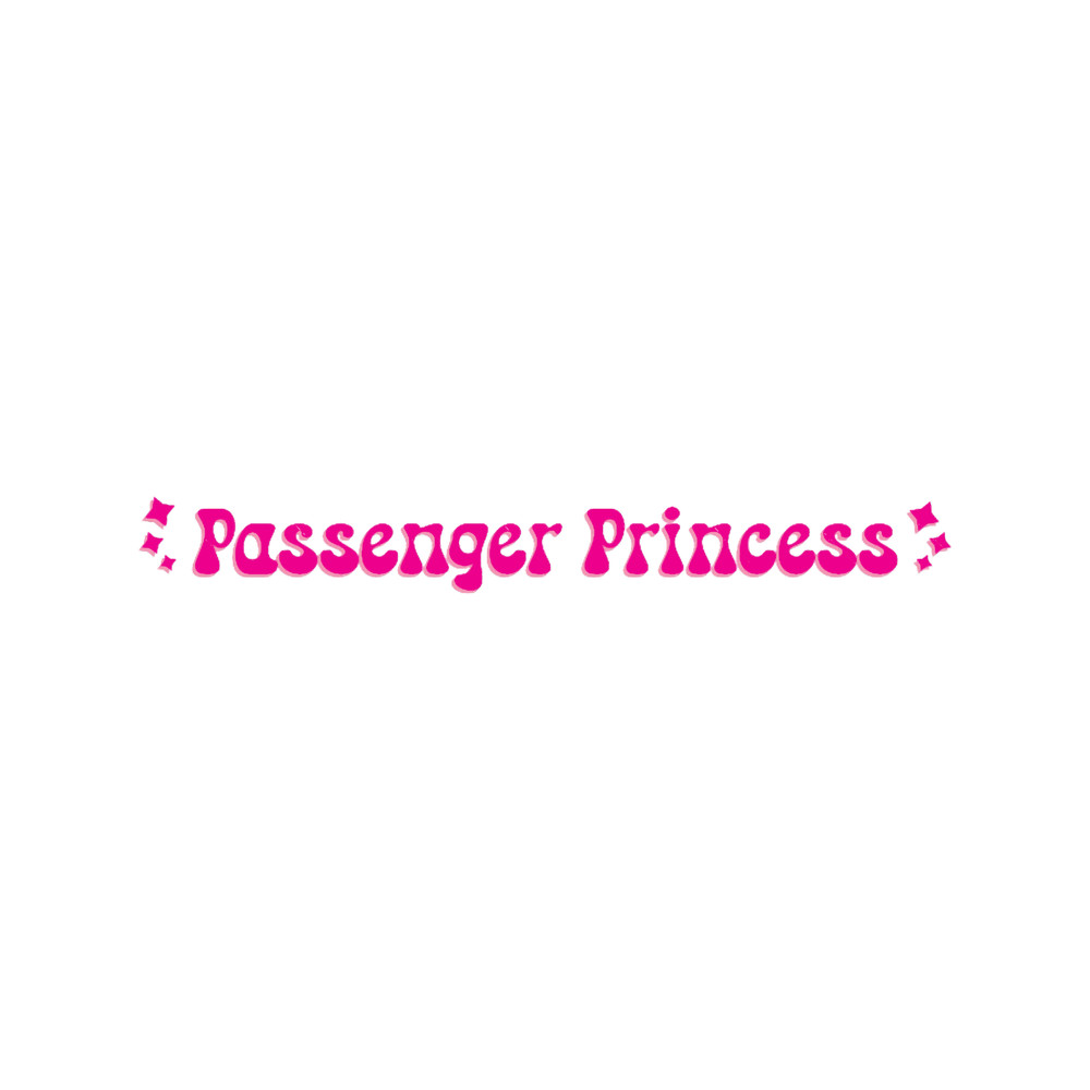 Passenger Princess Car Mirror Decal, Car Mirror , Rear View Mirror , Car Decal (6).png