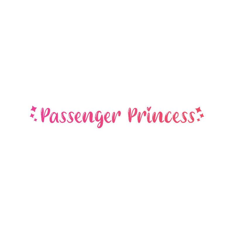 Passenger Princess Car Mirror Decal, Car Mirror , Rear View Mirror , Car Decal(3).png