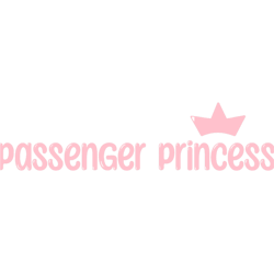 Passenger Princess Cute Lovers Car Decal
