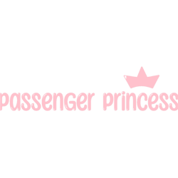 passenger princess cute lovers car decal