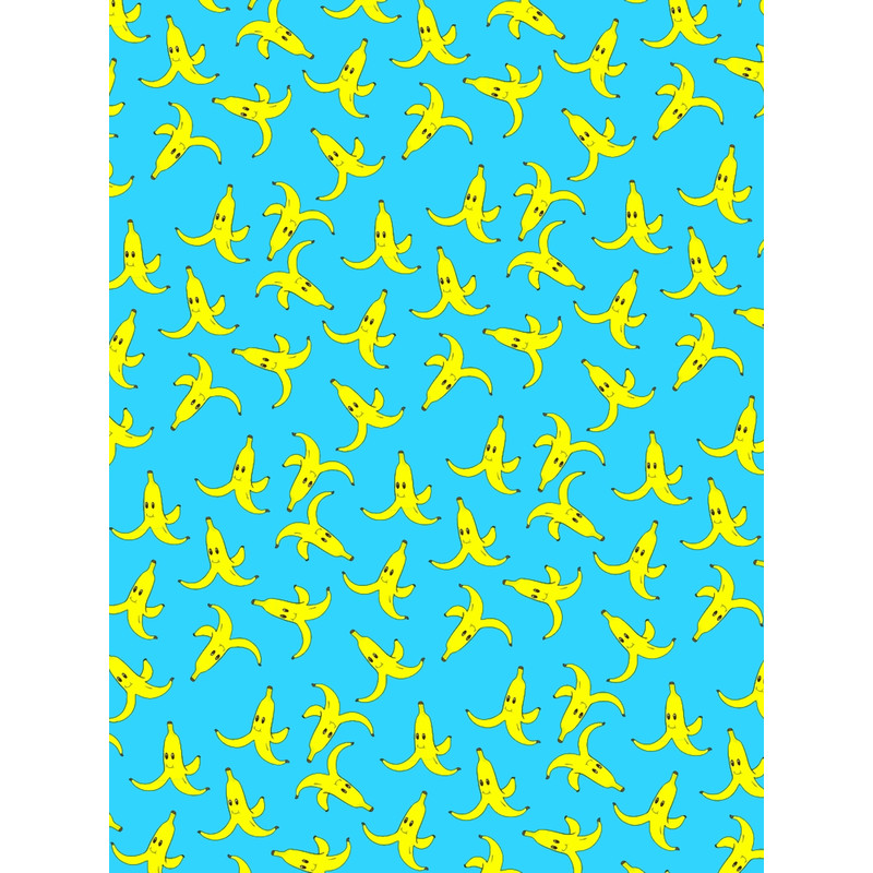 Banana Pattern (Light Blue) Graphic .png