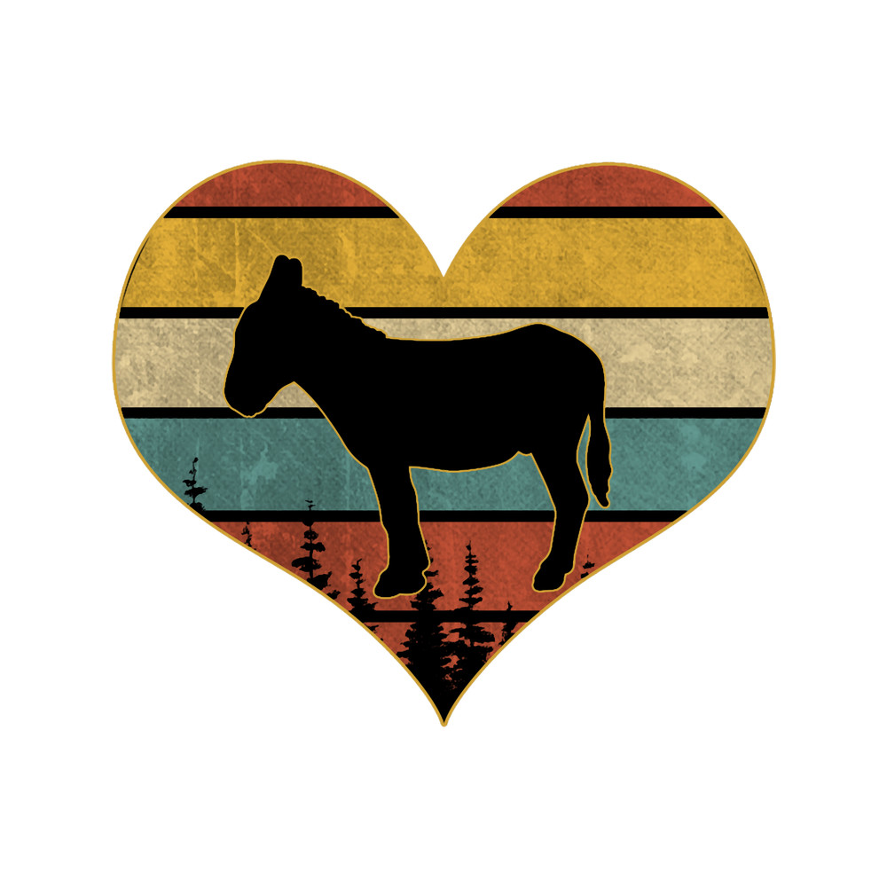 Retro vintage donkey heart.png