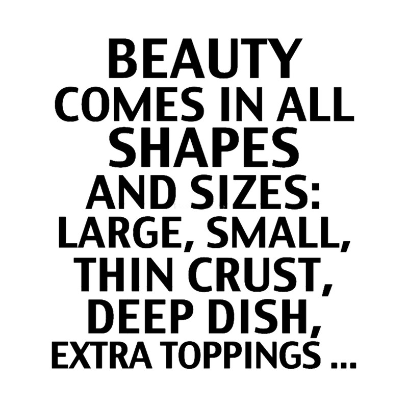 Beauty Comes In All Shapes And Sizes Fitted V-Neck .png