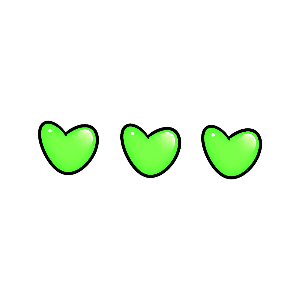 Cute Green Hearts Pack.png