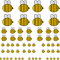 Cute simple smallmediumlargeextra large bees- 59 pack.png