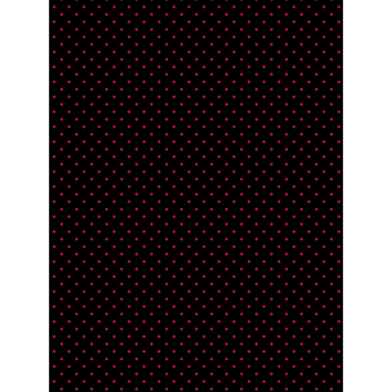Extra Small Dark Hot Pink on Black Polka Dots Graphic .png