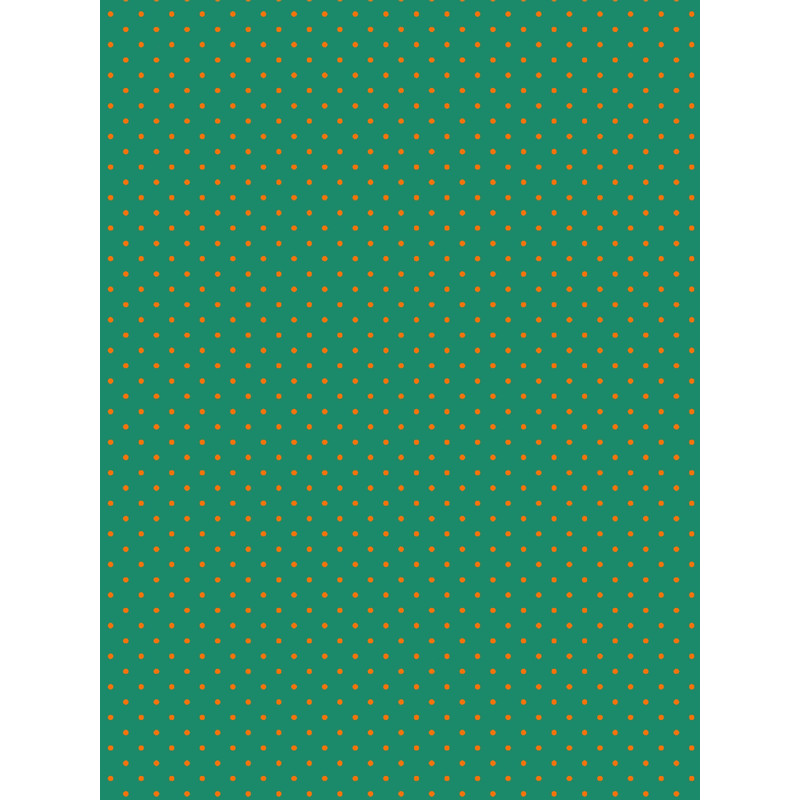 Extra Small Orange on Elf Green Polka Dots Graphic .png