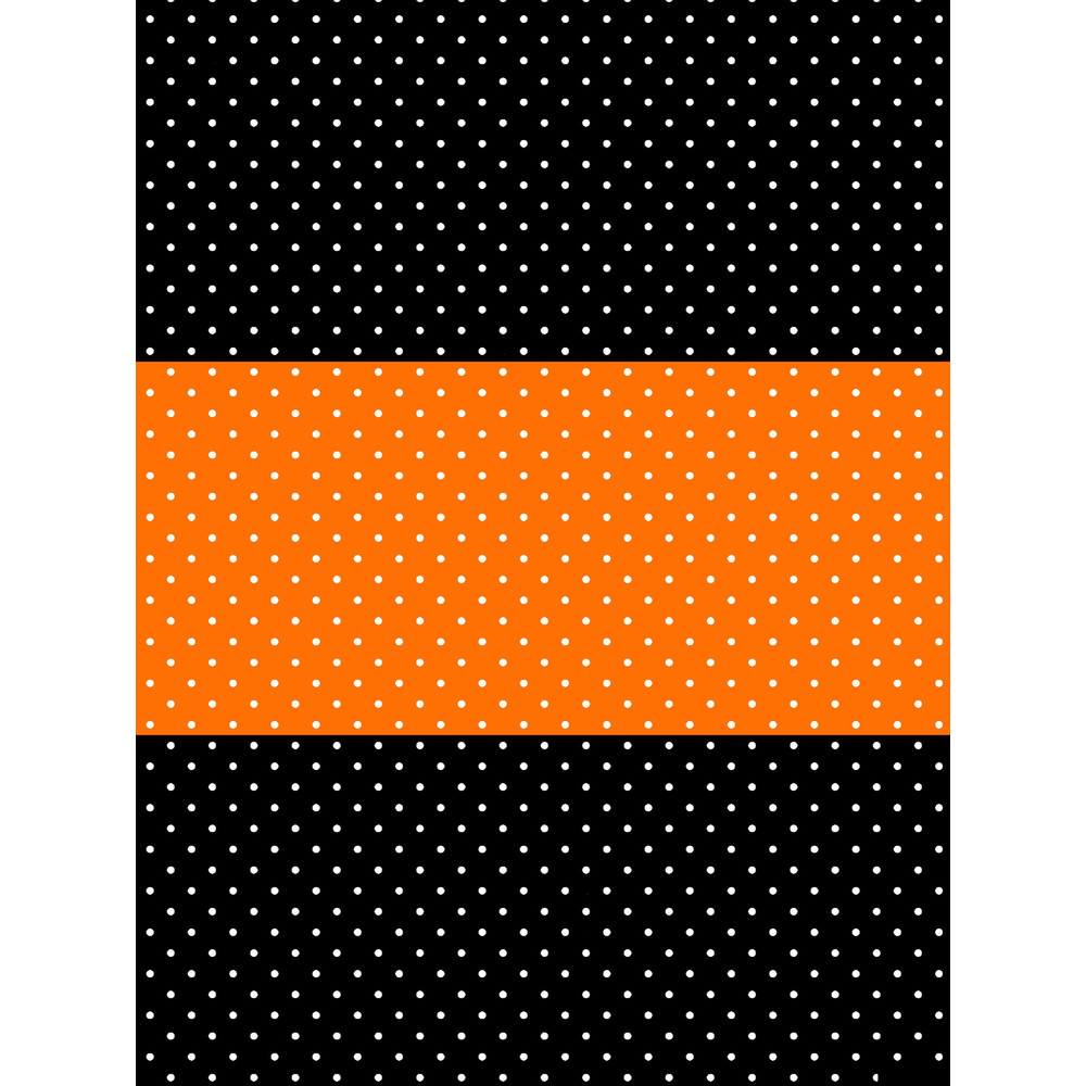 Extra Small White Polka Dots on Orange and Black StripesGraphic .png
