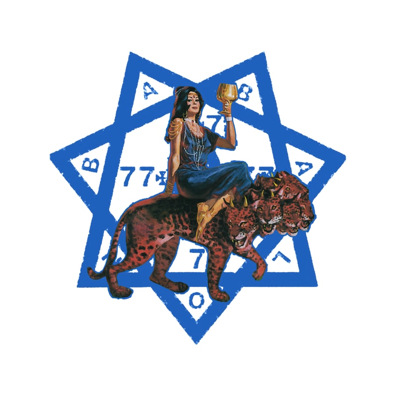 Funny Gifts Babalon, The Whore Of Babylon, Riding The Seven Headed Beast. Small To 2 Extra Large Si .png