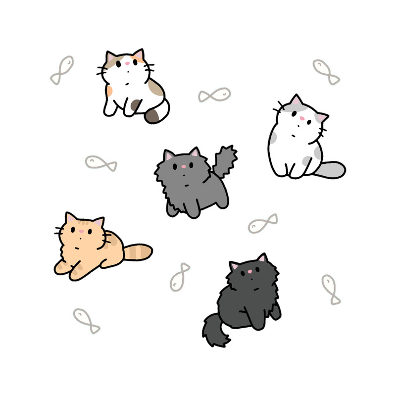 Kittens and fish patternActive .png