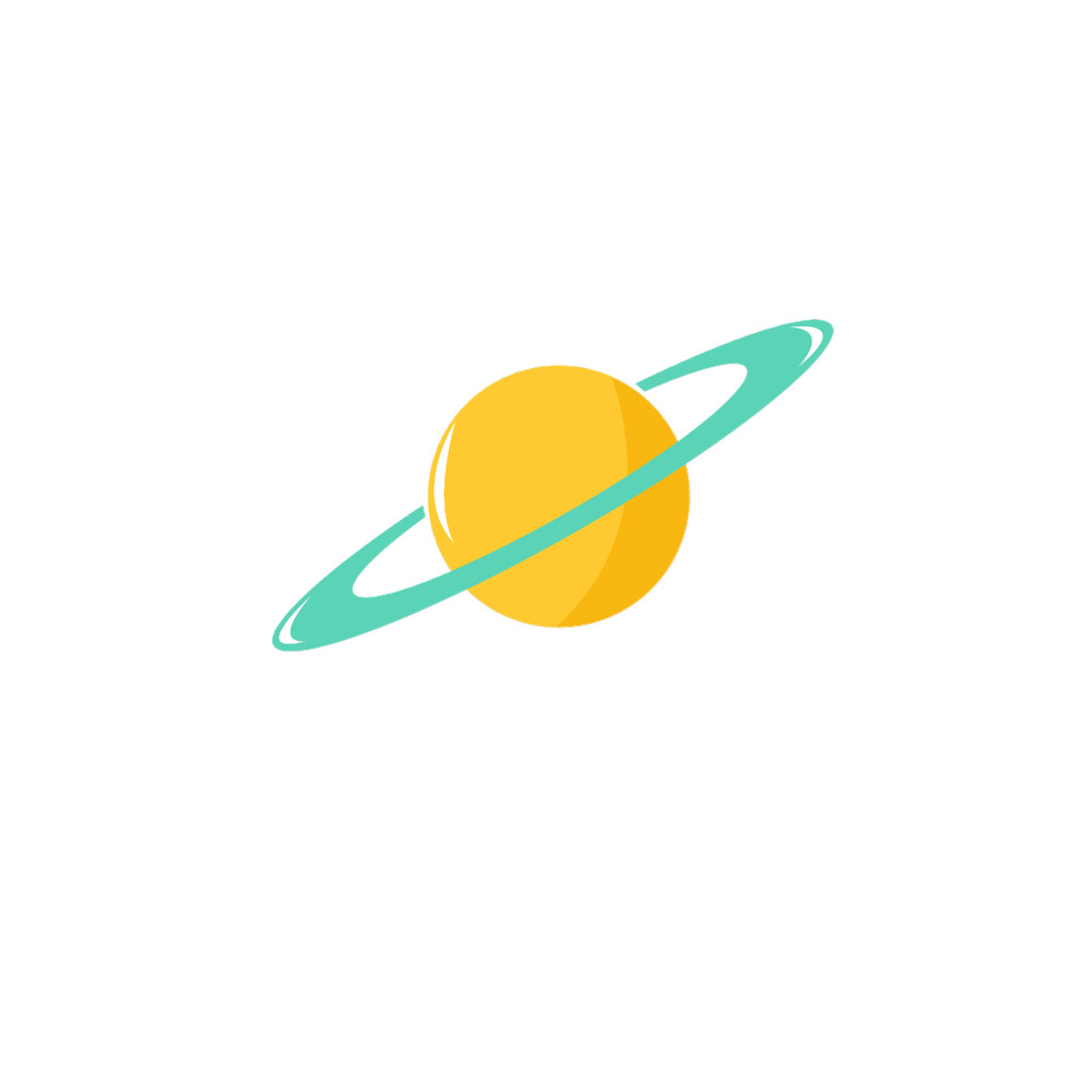 Simple Flat Yellow Ringed Planet Saturn.png