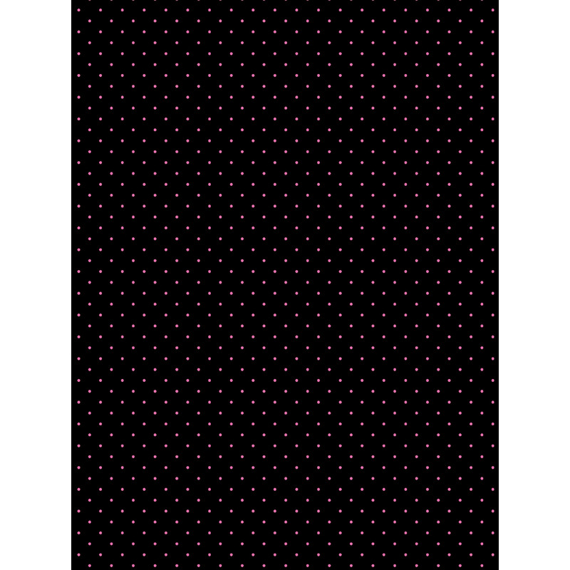 Tiny Light Hot Pink on Black Polka Dots Graphic .png