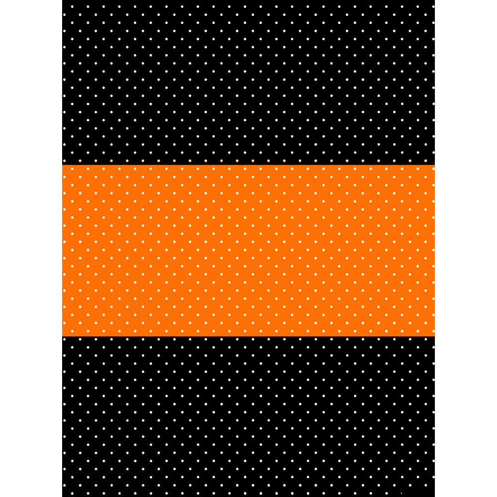 Tiny White Polka Dots on Orange and Black Stripes Graphic .png