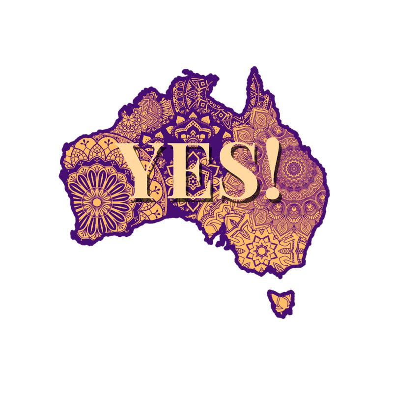 Vote YES Indigenous Voice To Parliament Uluru Tee.png