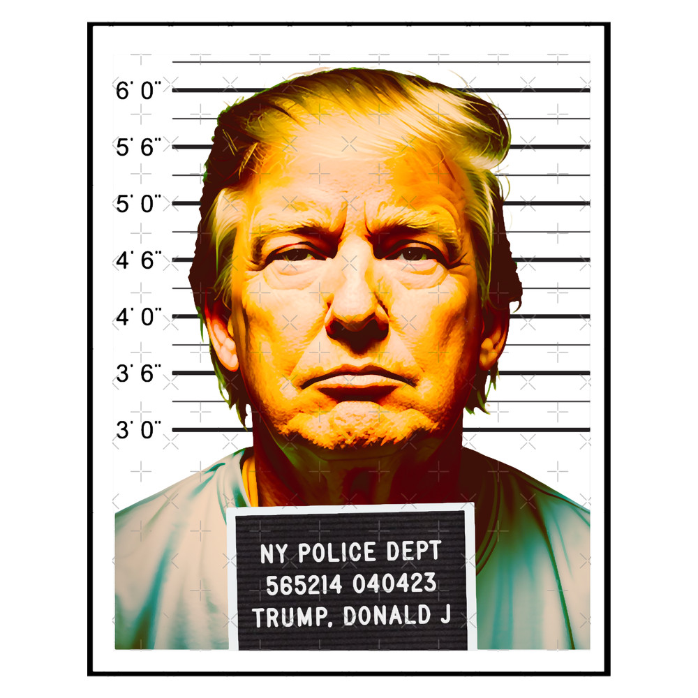 Humorous Deepfake Mugshotof Donald Trump - Fake Trump Mugshot Political.png