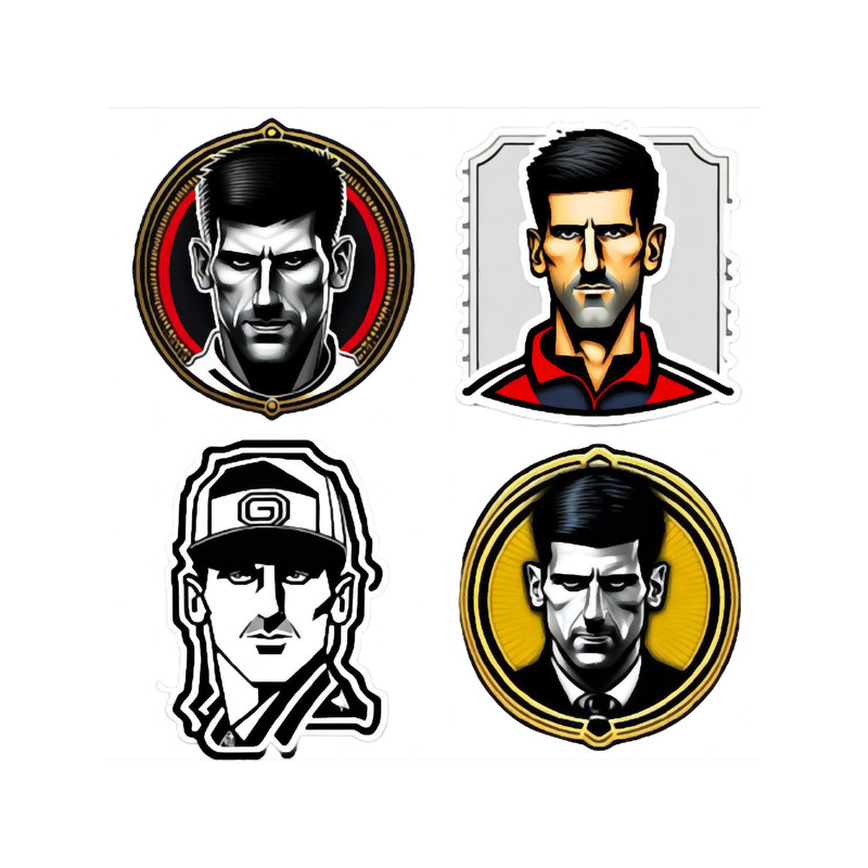 Novak Falcon ultimate design positive fun sticker Active .png