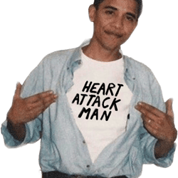 obama loves heart attack man