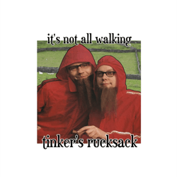 Tinkers Rucksack Walking Graphic