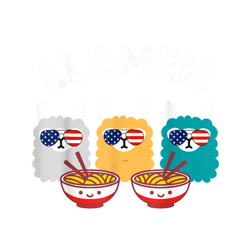 Funny Llama Animal lover _amp_ ramen funny kawaii noodles lovers.png