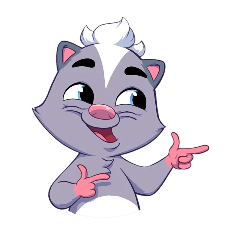 cute skunk .png