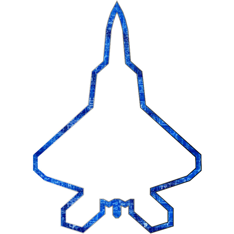F-22 Raptor fighter jet - from blueprint to shape .png