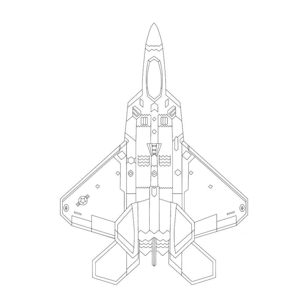 Lockheed Martin F-22 Raptor Blueprint Black.png