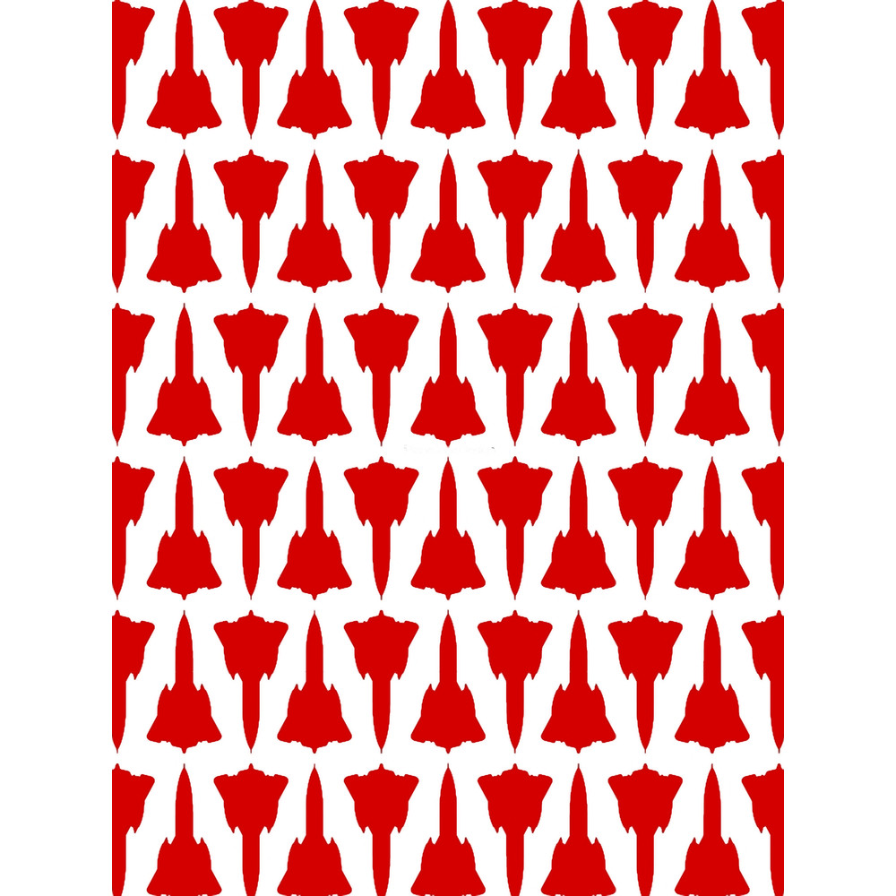 Lockheed SR-71 Blackbird - Red _amp_ White Pattern Design Graphic .png