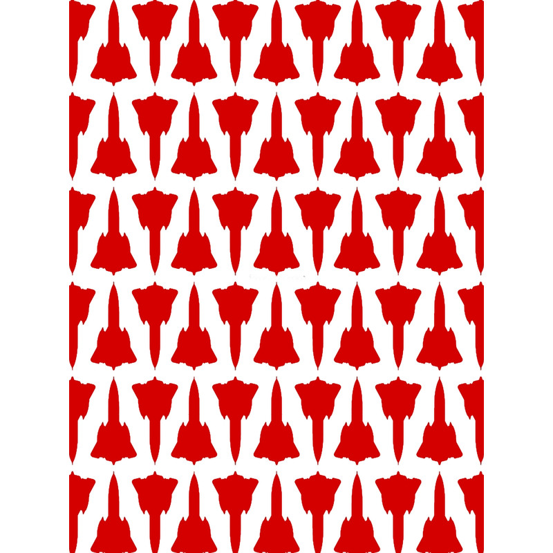 Lockheed SR-71 Blackbird - Red _amp_ White Pattern Design Graphic .png