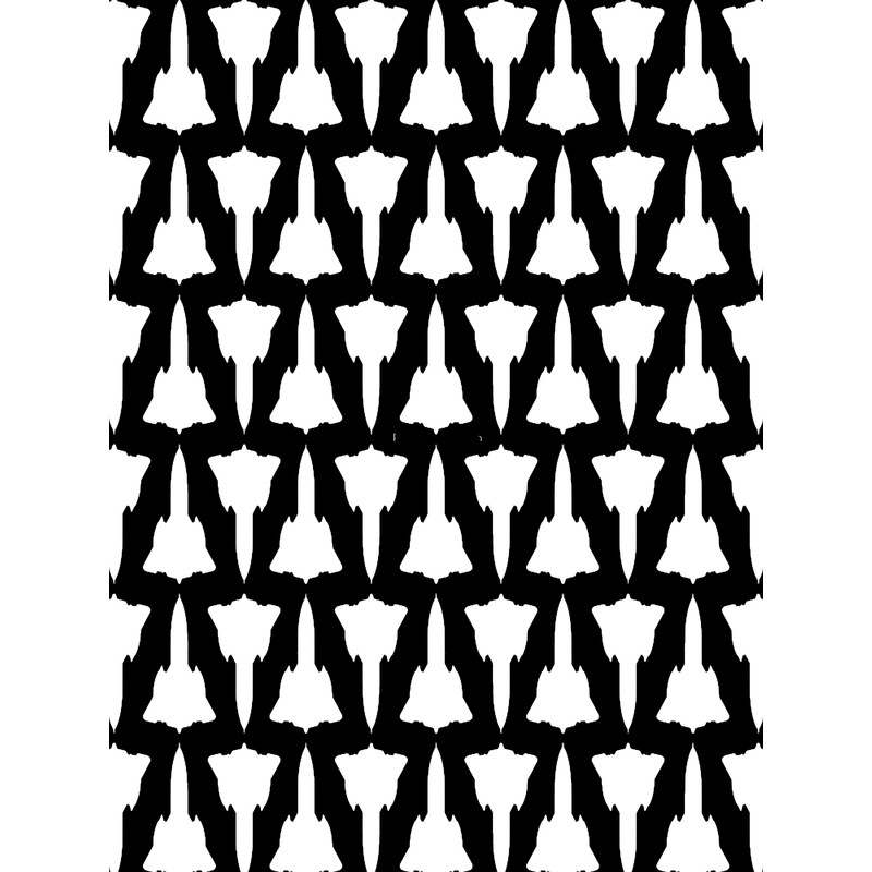 Lockheed SR-71 Blackbird - White Pattern Design Graphic .png