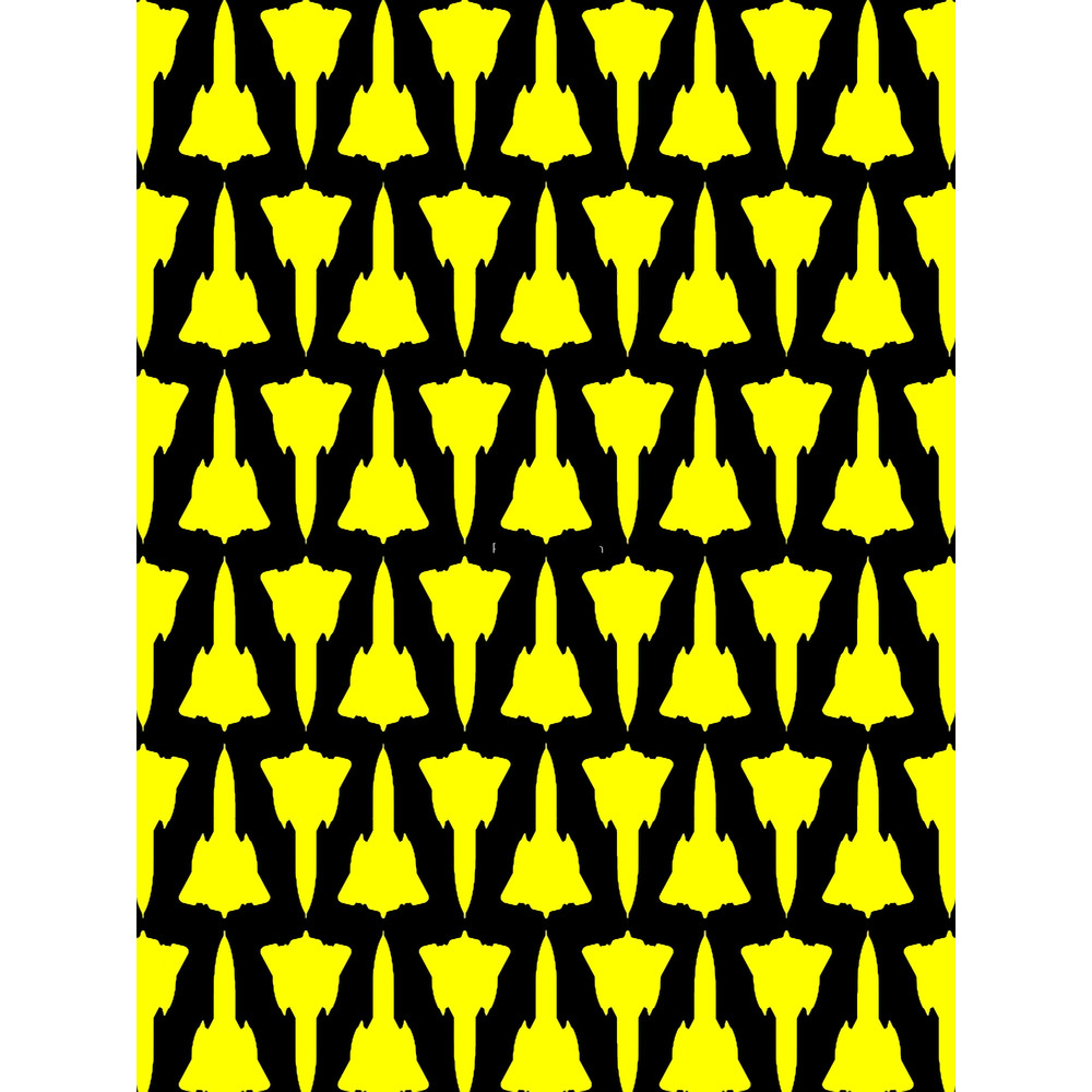 Lockheed SR-71 Blackbird - Yellow Pattern Design Graphic .png