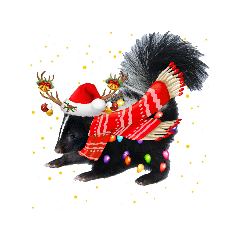 Skunk Reindeer Christmas Ligh .png
