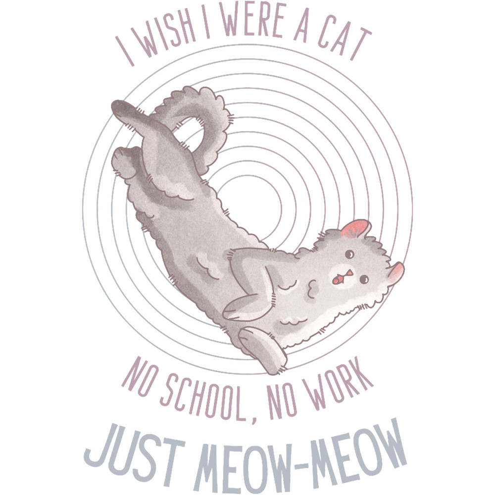 I wish I were a Cat - American Curl - Cat lovers design.png