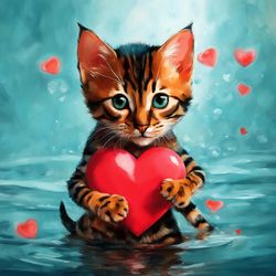 the bengali cat in love