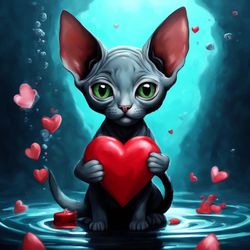 the sphinx cat in love