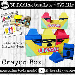3d crayon box svg, crayon box svg, teacher appreciation svg, back to school svg, 3d crayons svg, svg file